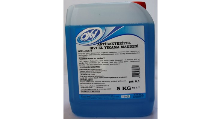 OXY ANTİBAKTERİYEL SIVI EL 5 KG